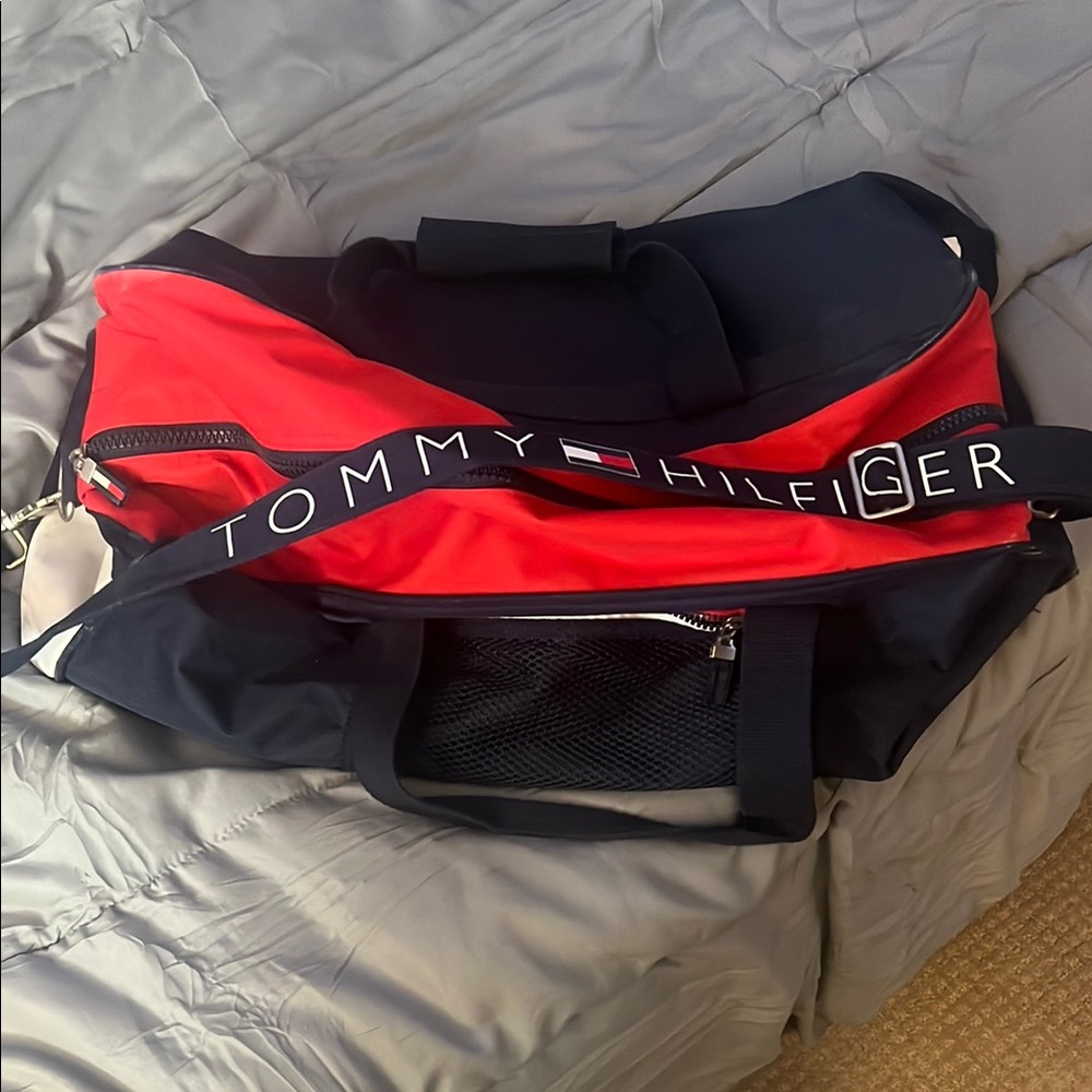 Tommy Hilfiger Red and Blue Men's Bag